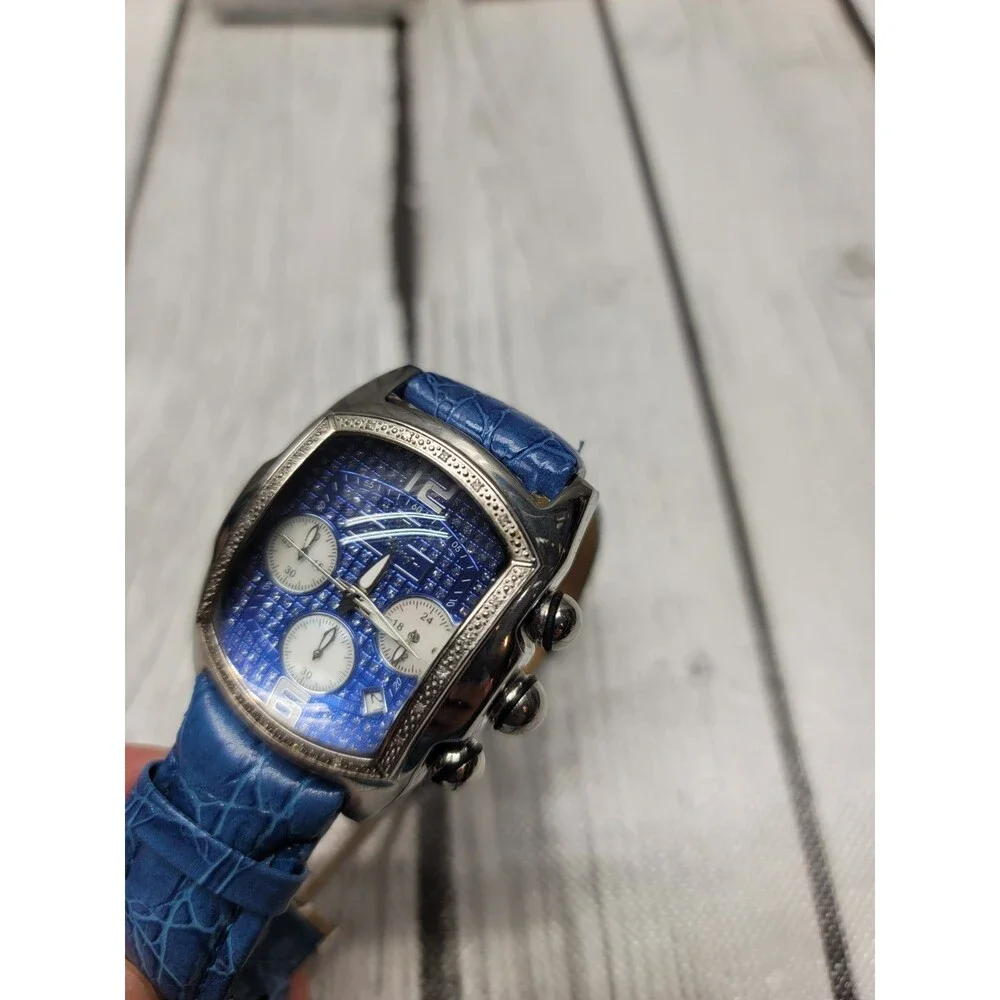 Men's Diamond Watch by Just Bling By RB JB-786-001 Rare Needs Battery